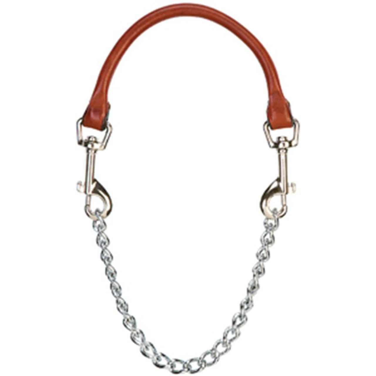 Weaver Leather - Leather And Chain Goat Collar, Chestnut
