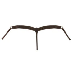 Buffalo Leather - Breast Collar With Concho - Oiled Leather