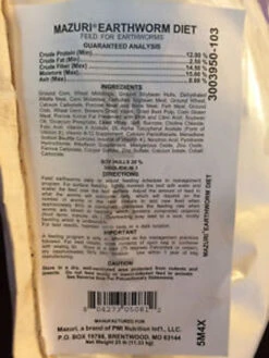 Mazuri Earthworm Diet - 25 Lb.