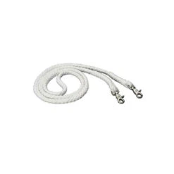 Colorado Saddlery Co.- 1/2" X 8' Stay-Soft Roping Contest Reins- White