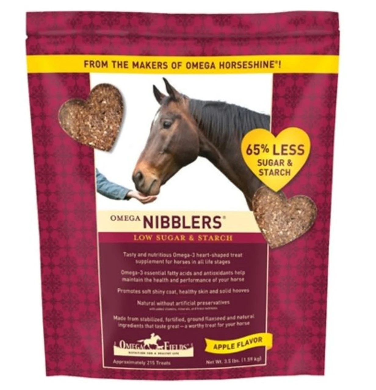 Omega Fields Nibblers Low Sugar & Starch - 3.5 Lb.