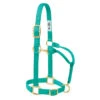 Weaver Leather- Original Adjustable Chin & Throat Snap Halter 3/4" Weanling/Pony Emerald Green