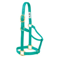 Weaver Leather- Original Non-Adjustable Halter 1" Average Horse Or Yearling Draft Emerald