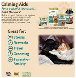 NaturVet Quiet Moments Plus Melatonin Calming Aid For Dogs - 18