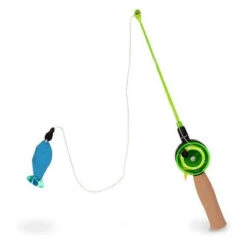 OurPets Go Fish Catnip Teaser Wand Cat Toy