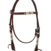 Oxbow Tack Rawhide Braided Tooled Browband Headstall