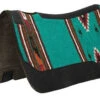 Weaver Leather Contoured Single Weave Wool Blend Felt Saddle Pad, Turquoise Pattern