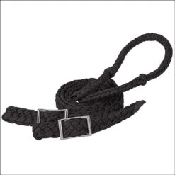 Weaver Leather 8' Braided Nylon Reins- Black