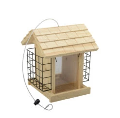 Farm Pro Wooden Bird Feeder With 2 Suet Cages