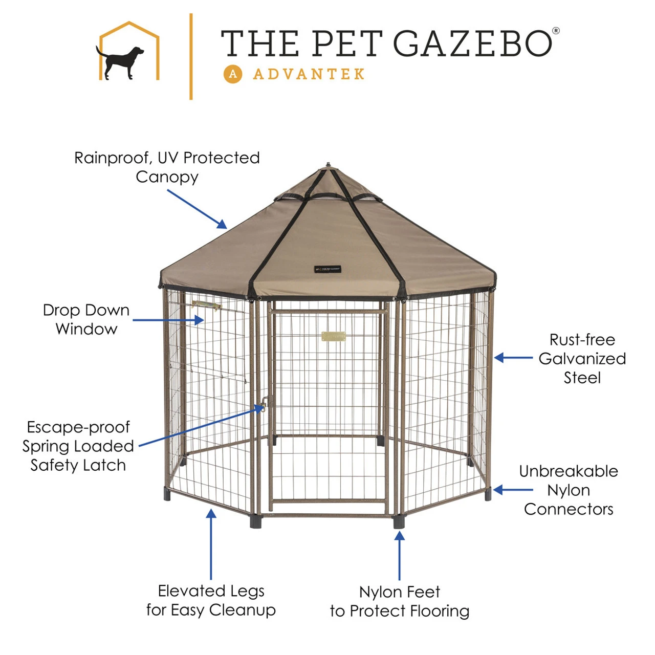 Advantek 5' Pet Gazebo - Image 2