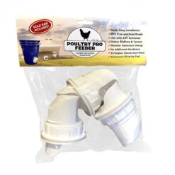 Riverbend Poultry Pro Feeder DIY Port PVC Gravity Chicken Feeder - 3 Pack Kit