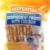 Beefeaters Oven Baked Dog Treats Beefhide 5" Twists With Chicken 10 Oz