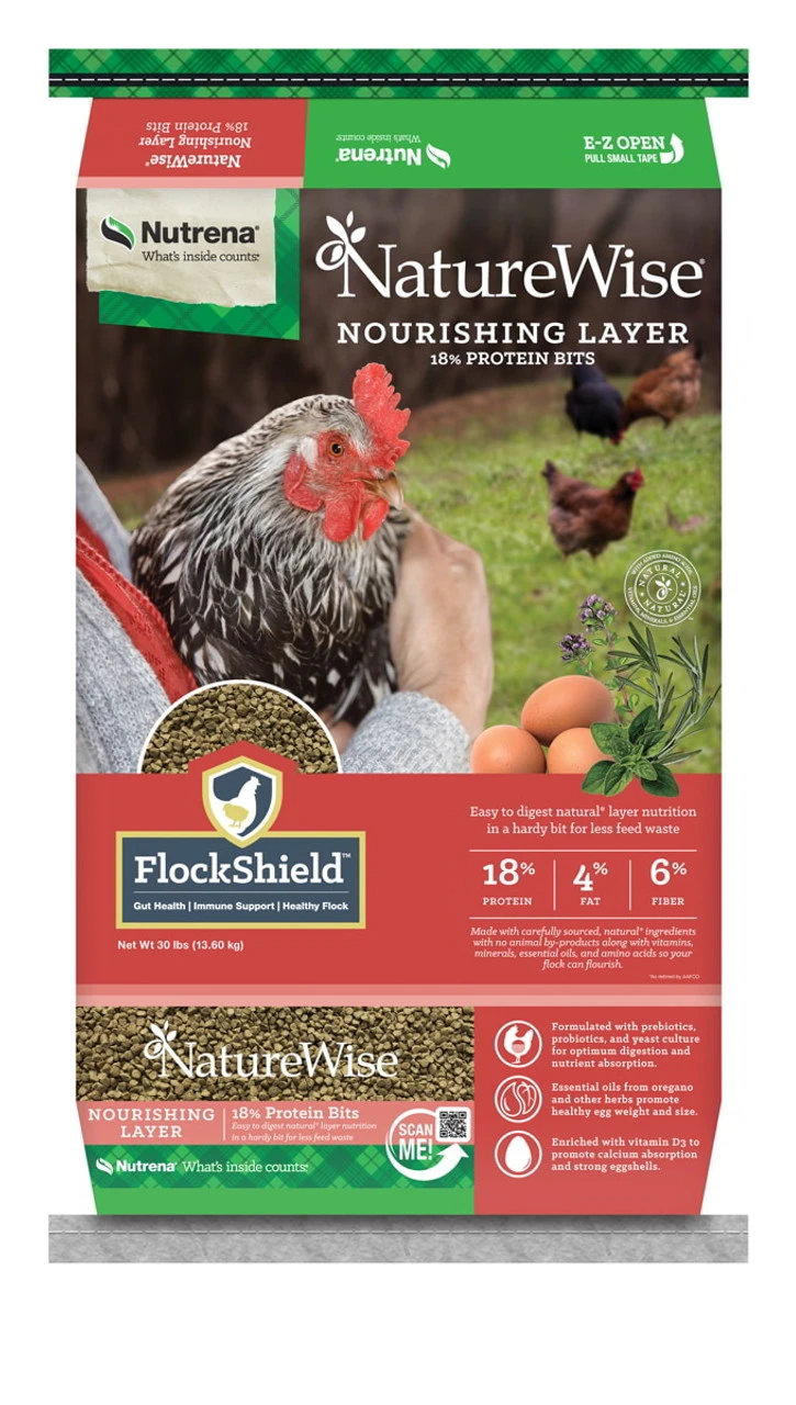 NatureWise Nourishing Layer - 18% Protein Bits - 30 Lbs.