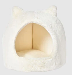 Main St. Pet 17" Hooded White Cat Bed