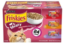Purina Friskies Meaty Prime Filets Favorites Wet Cat Food Variety Pack - 5.5oz Cans (24 Pack)