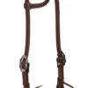 Weaver Leather Working Tack Headstall Sliding Ear With Floral Buckles