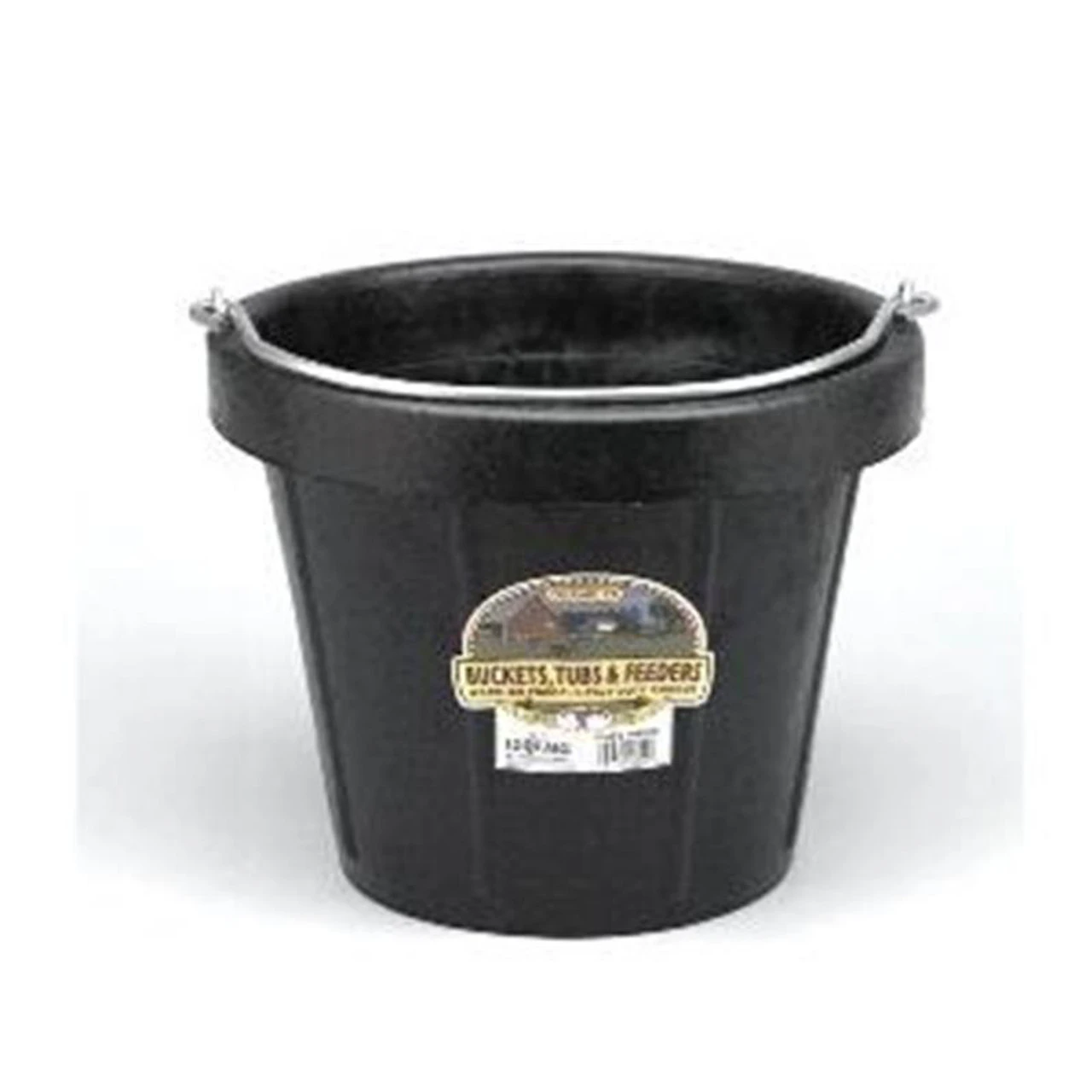 Miller Mfg. - 12-Quart Heavyweight Rubber Pail - Black
