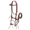 Weaver Leather - Latigo Leather Browband Bridle With Single Cheek Buckle