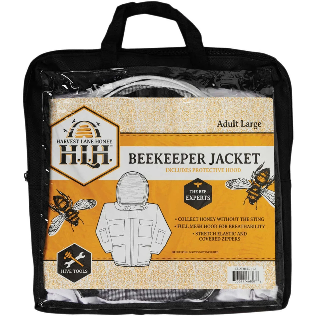 Harvest Lane Honey Large Polyester & Cotton Blend Beekeeping Jacket - Image 3